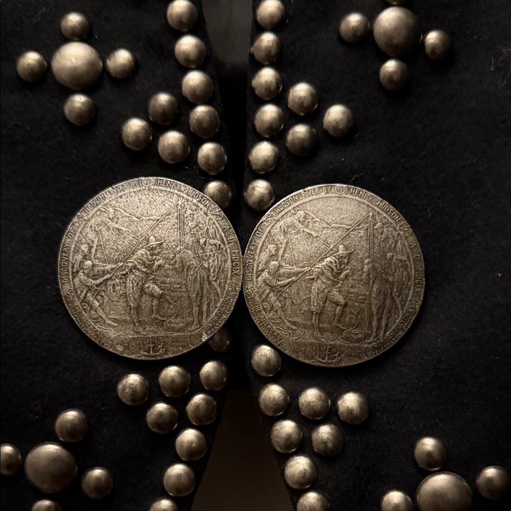 Vintage Double D Ranch Wool Studded Black Western-Women's Jacket - Picture 3 of 3